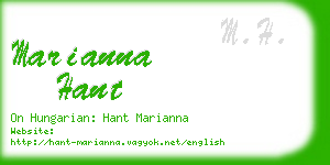 marianna hant business card